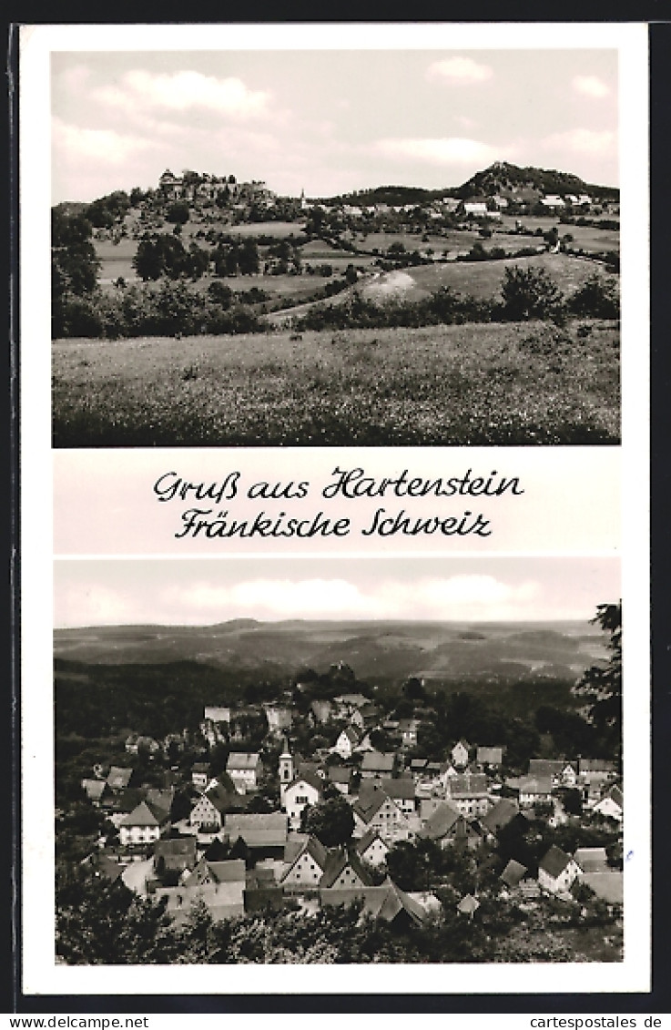 AK Hartenstein /Fränkische Schweiz, Ortspartie, Teilansicht  - Other & Unclassified