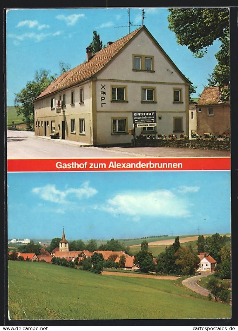 AK Pfaffenhofen, Ortspartie Mit Gasthof Zum Alexanderbrunnen  - Pfaffenhofen