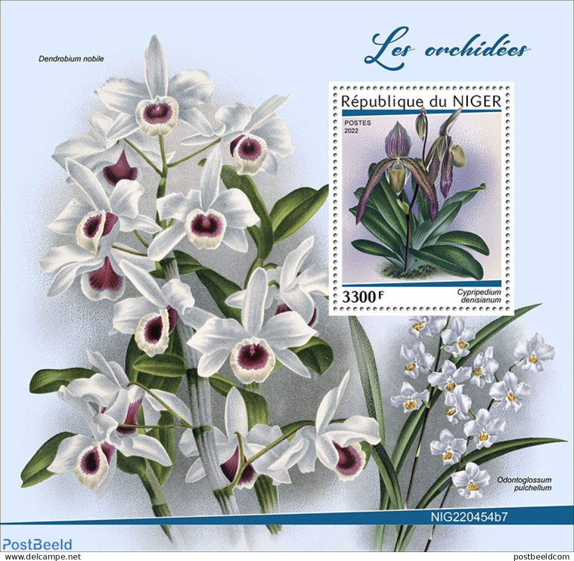 Niger 2022 Orchids, Mint NH, Nature - Orchids - Níger (1960-...)