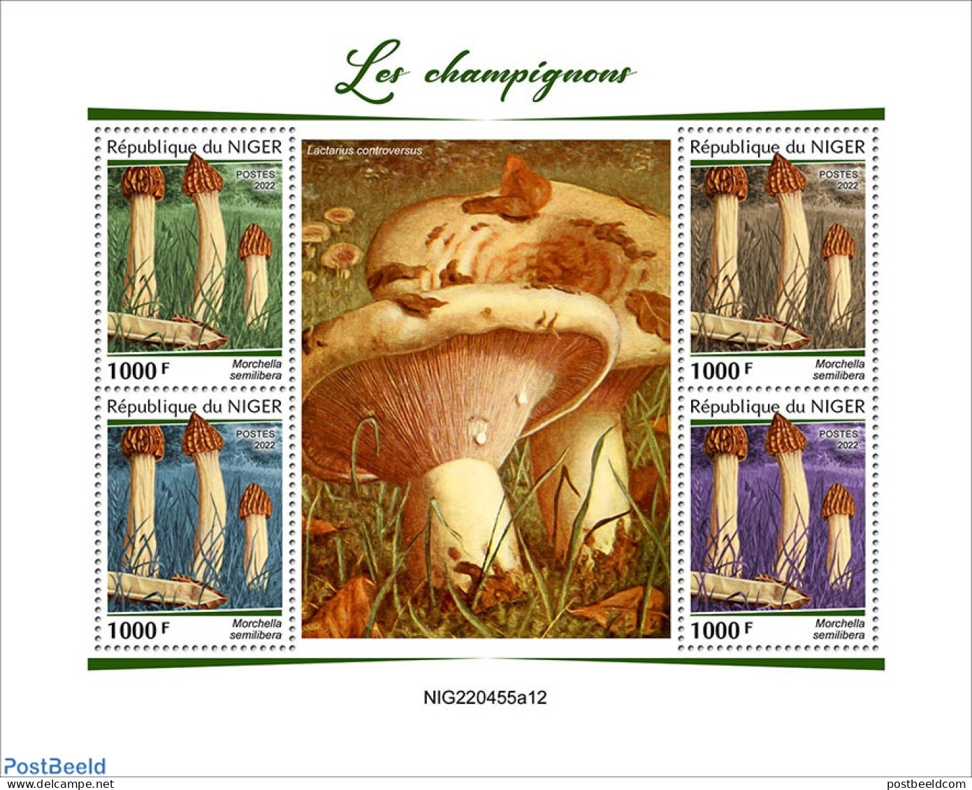 Niger 2022 Mushrooms, Mint NH, Nature - Mushrooms - Funghi