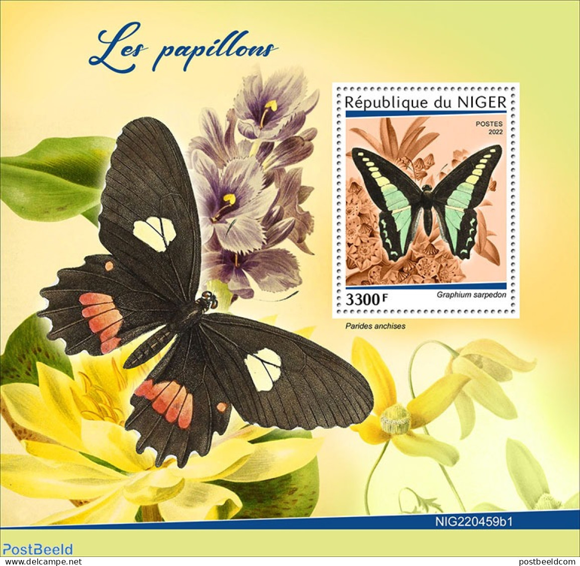 Niger 2022 Butterflies, Mint NH, Nature - Butterflies - Niger (1960-...)