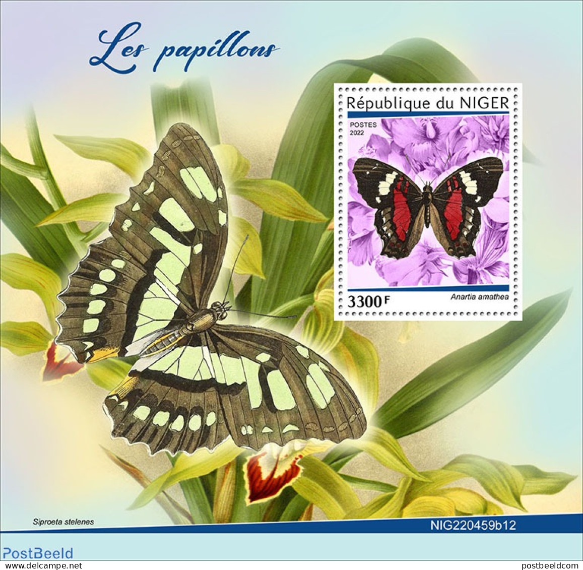 Niger 2022 Butterflies, Mint NH, Nature - Butterflies - Niger (1960-...)