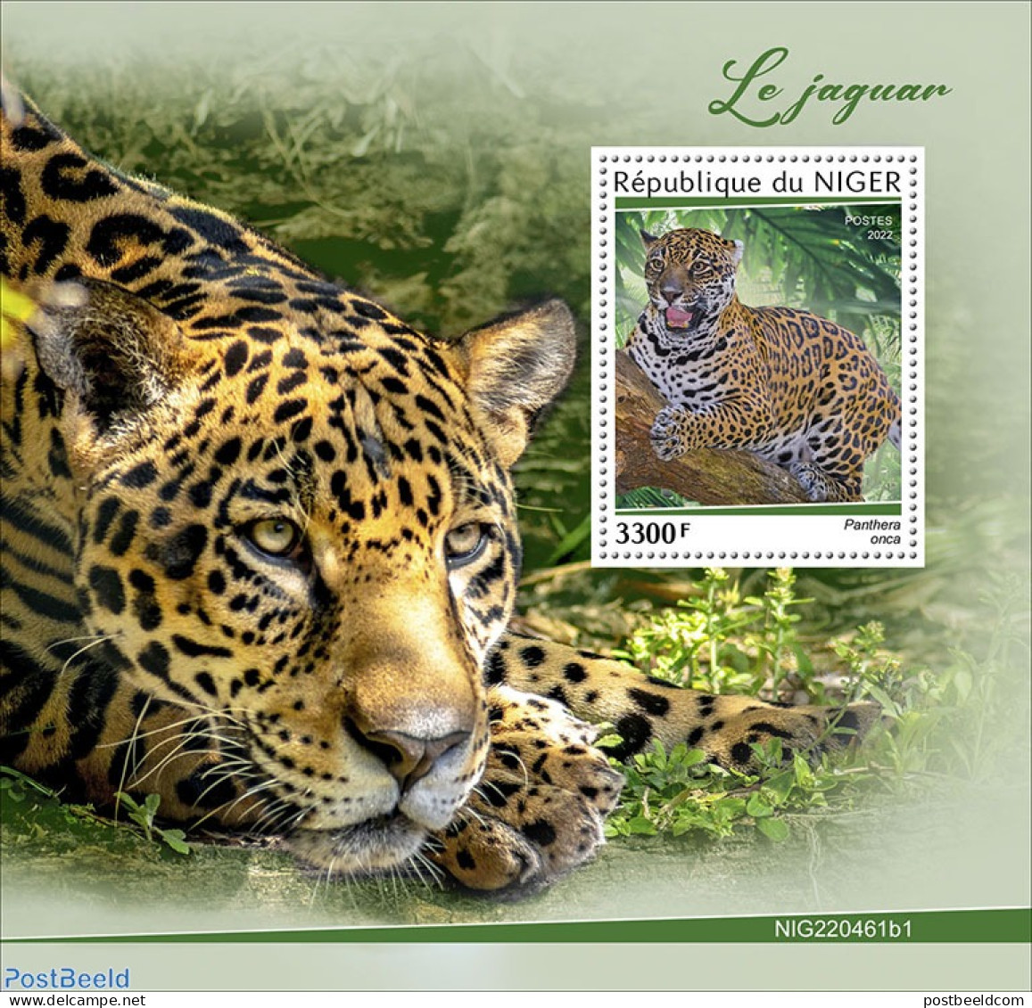 Niger 2022 Jaguars, Mint NH, Nature - Cat Family - Niger (1960-...)