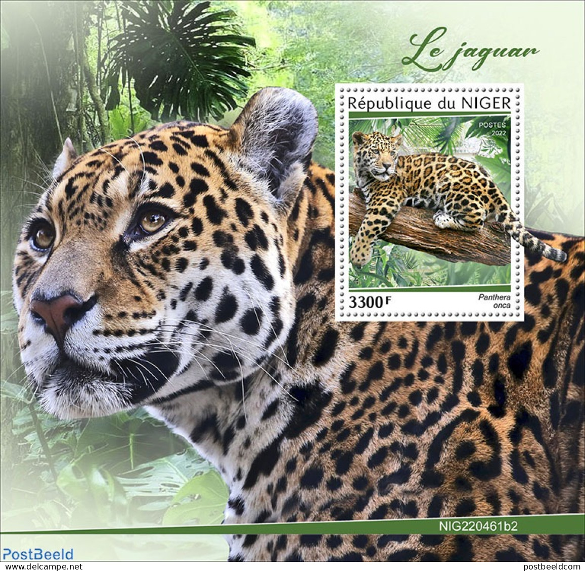 Niger 2022 Jaguars, Mint NH, Nature - Cat Family - Níger (1960-...)