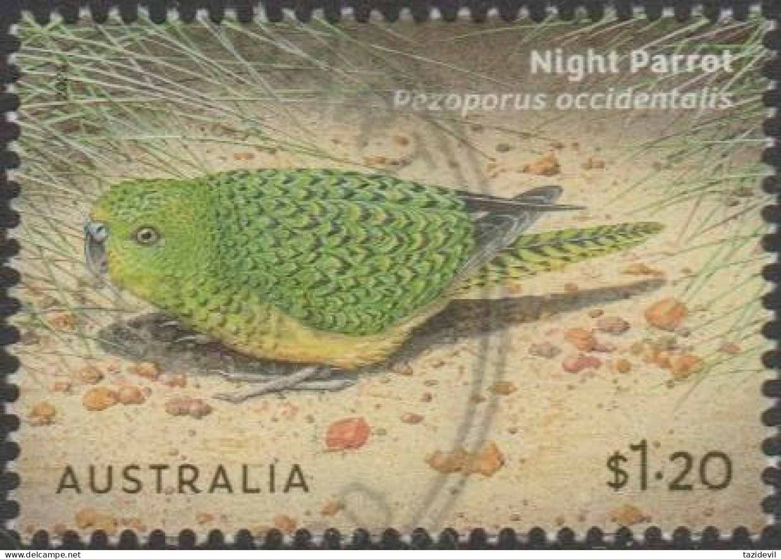 AUSTRALIA - USED 2024 $1.20 Australian Ground Parrots - Night Parrot - Usados