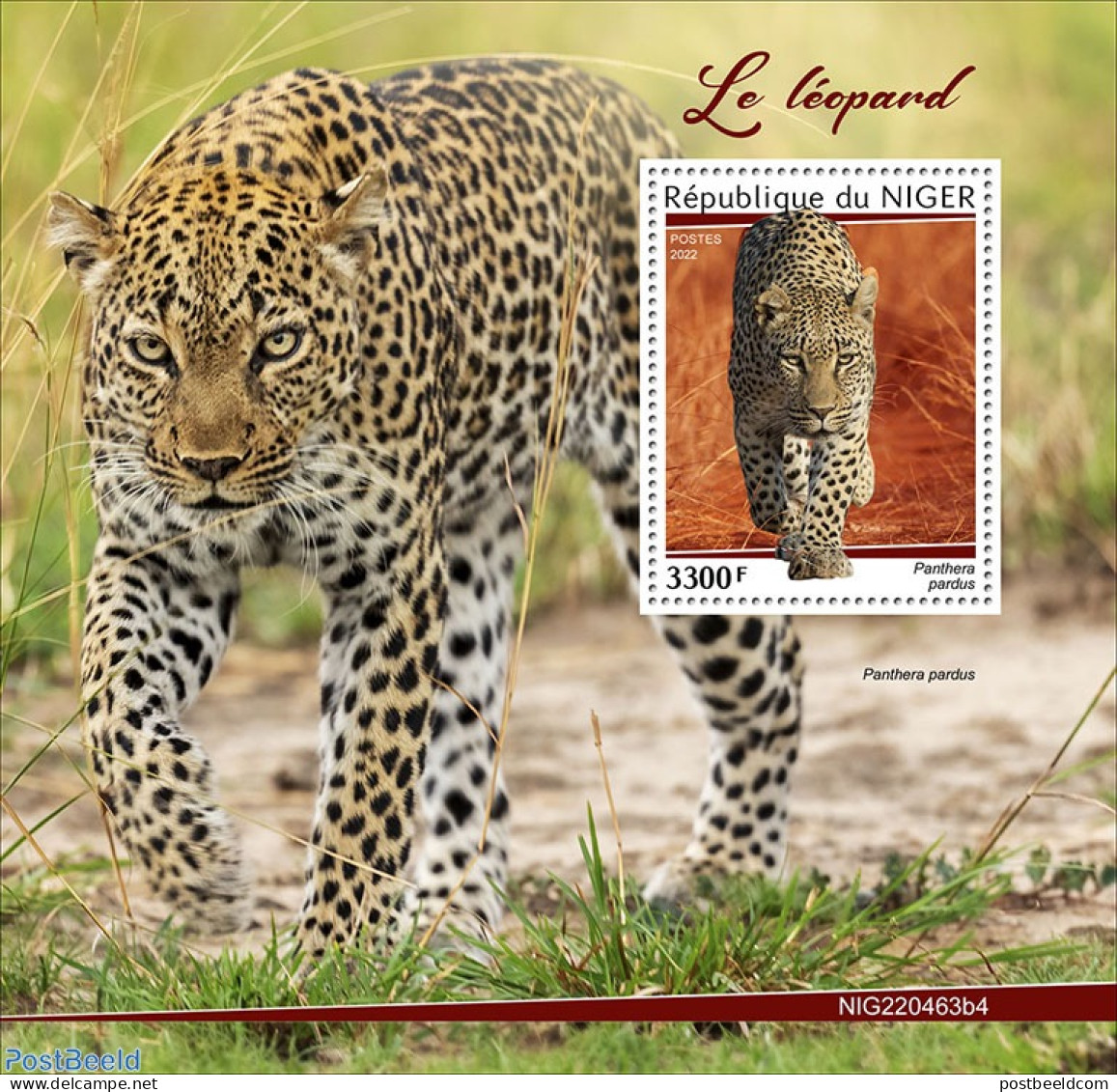 Niger 2022 Leopards, Mint NH, Nature - Cat Family - Niger (1960-...)