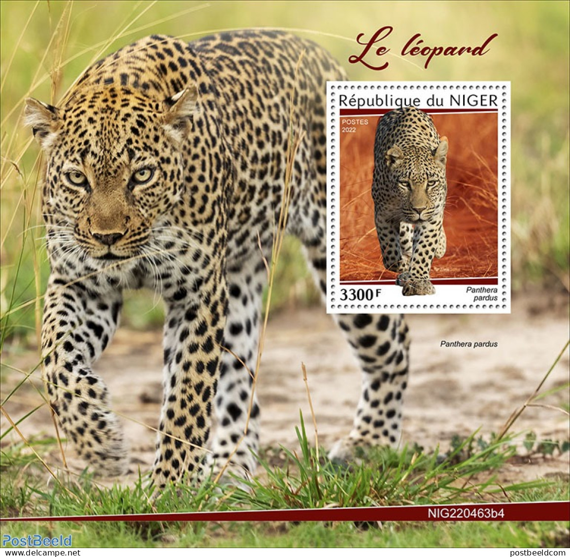 Niger 2022 Leopards, Mint NH, Nature - Cat Family - Níger (1960-...)