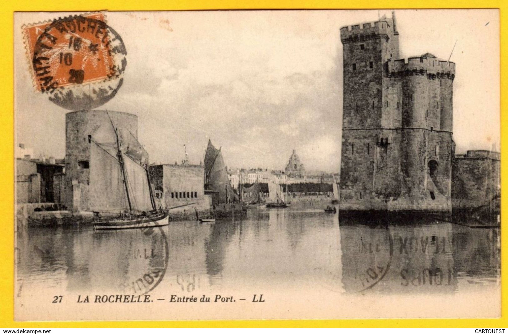 CPA LA ROCHELLE Entrée Du Port - 1920 - La Rochelle