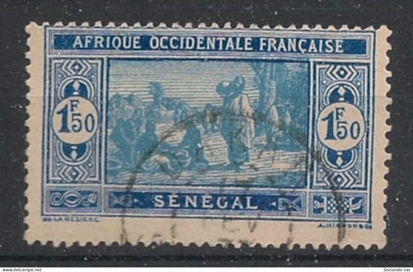 SENEGAL - 1927-33 - N°YT. 108 - Marché 1f50 Outremer - Oblitéré / Used - Used Stamps