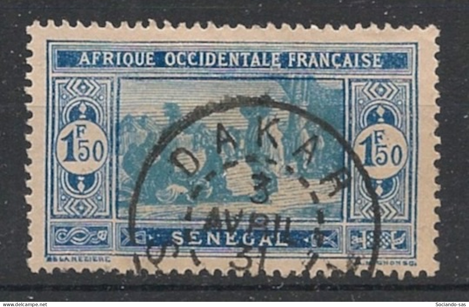 SENEGAL - 1927-33 - N°YT. 108 - Marché 1f50 Outremer - Oblitéré / Used - Usados