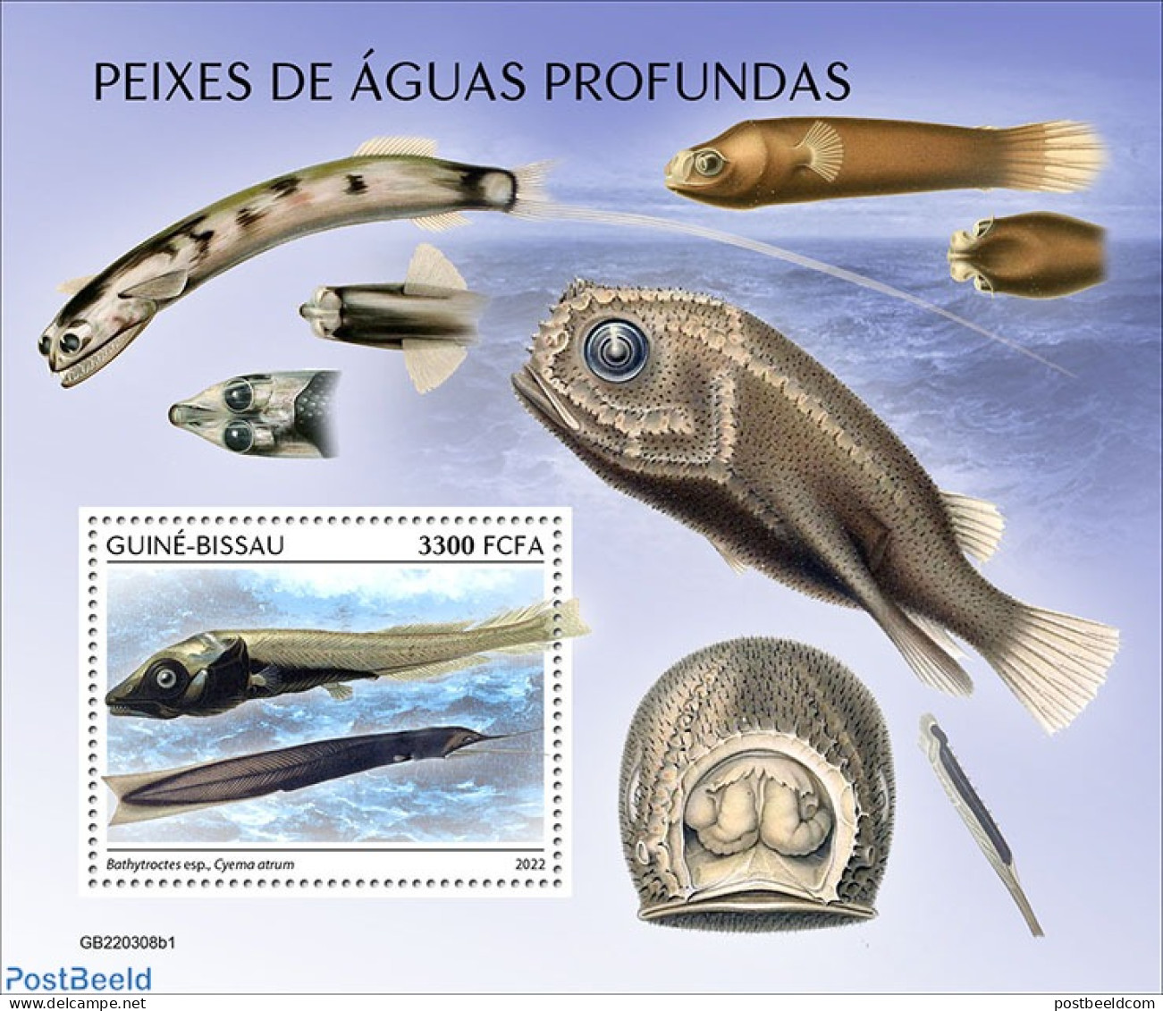 Guinea Bissau 2022 Deep-sea Fishes, Mint NH, Nature - Fish - Fishes