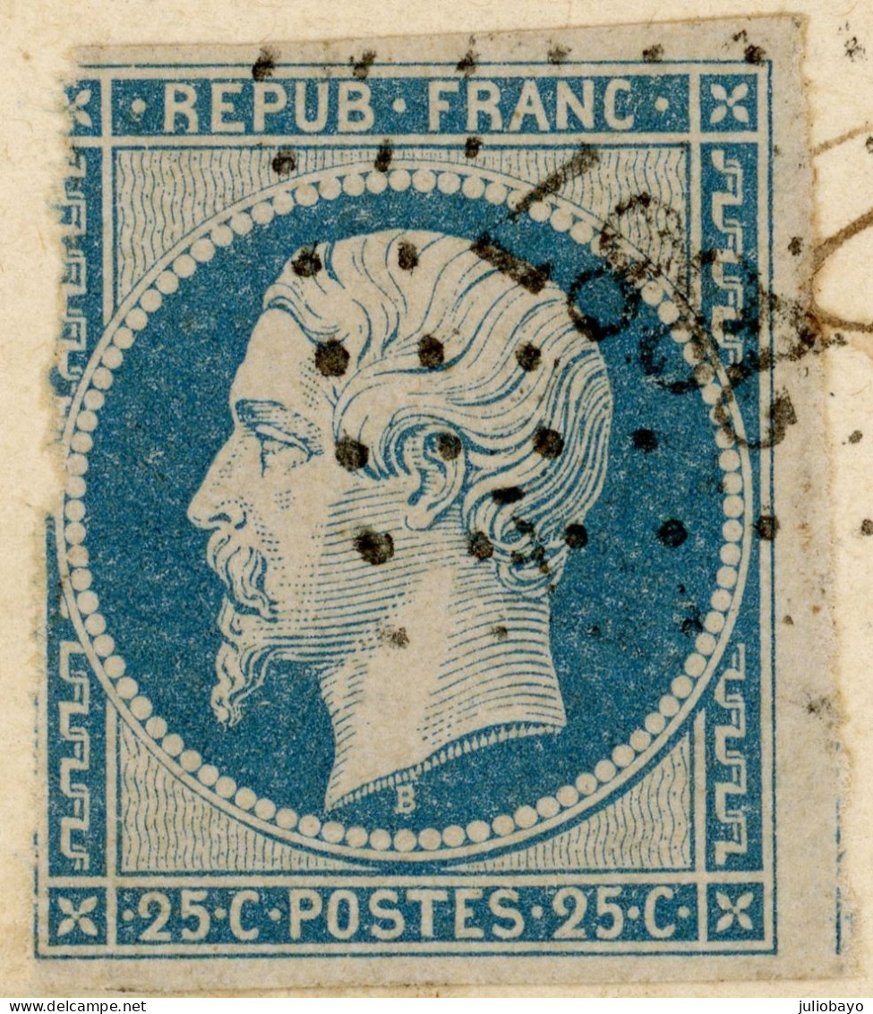 1 Juin 1853 Lac N°10 Pc 2887 Seurre Vers Baune  Cote D'Or - 1849-1876: Période Classique