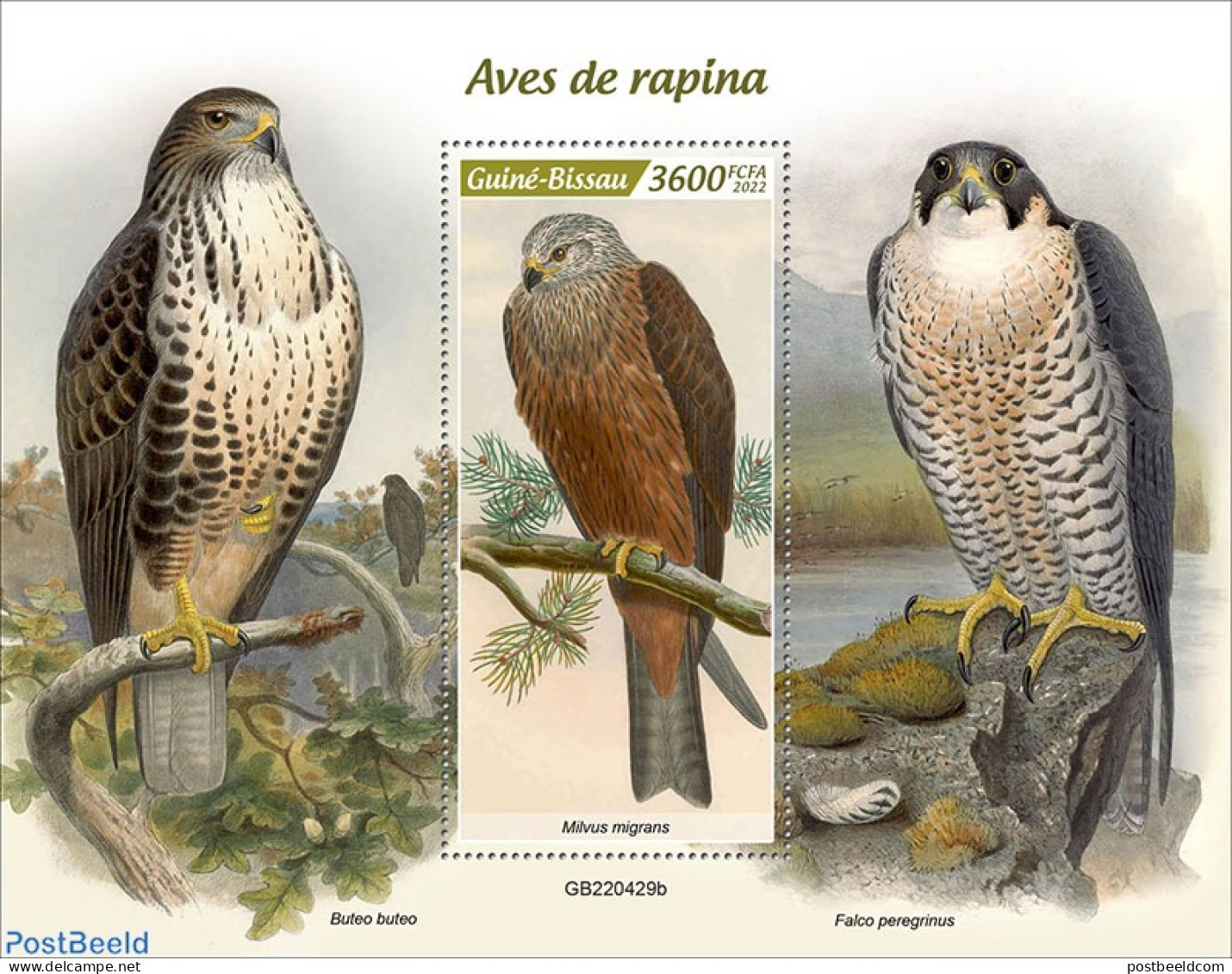 Guinea Bissau 2022 Birds Of Prey, Mint NH, Nature - Birds Of Prey - Guinea-Bissau