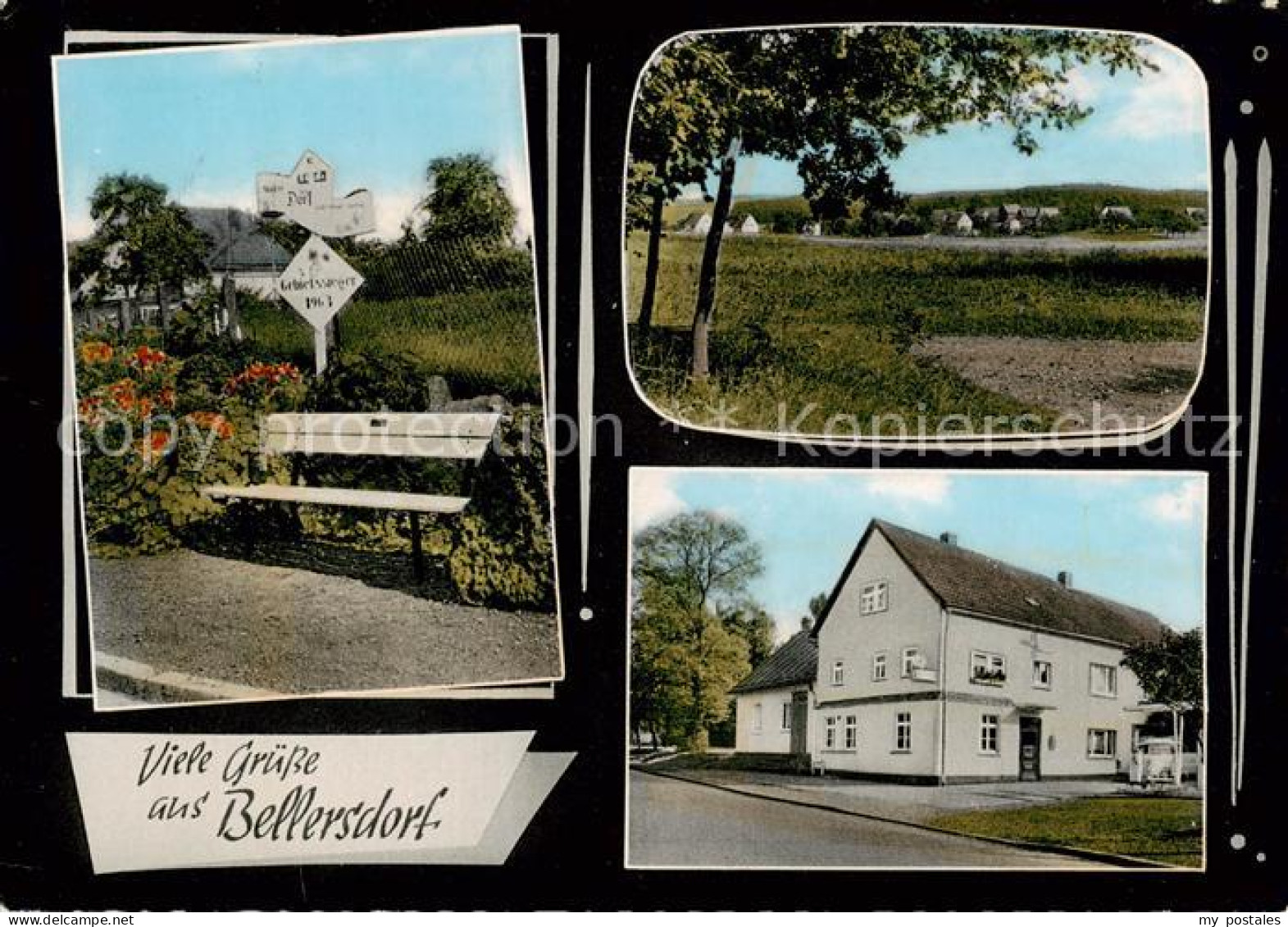 73792980 Bellersdorf Teilansichten U. Gasthaus-Pension Zum Gruenen Baum-Aussenan - Other & Unclassified