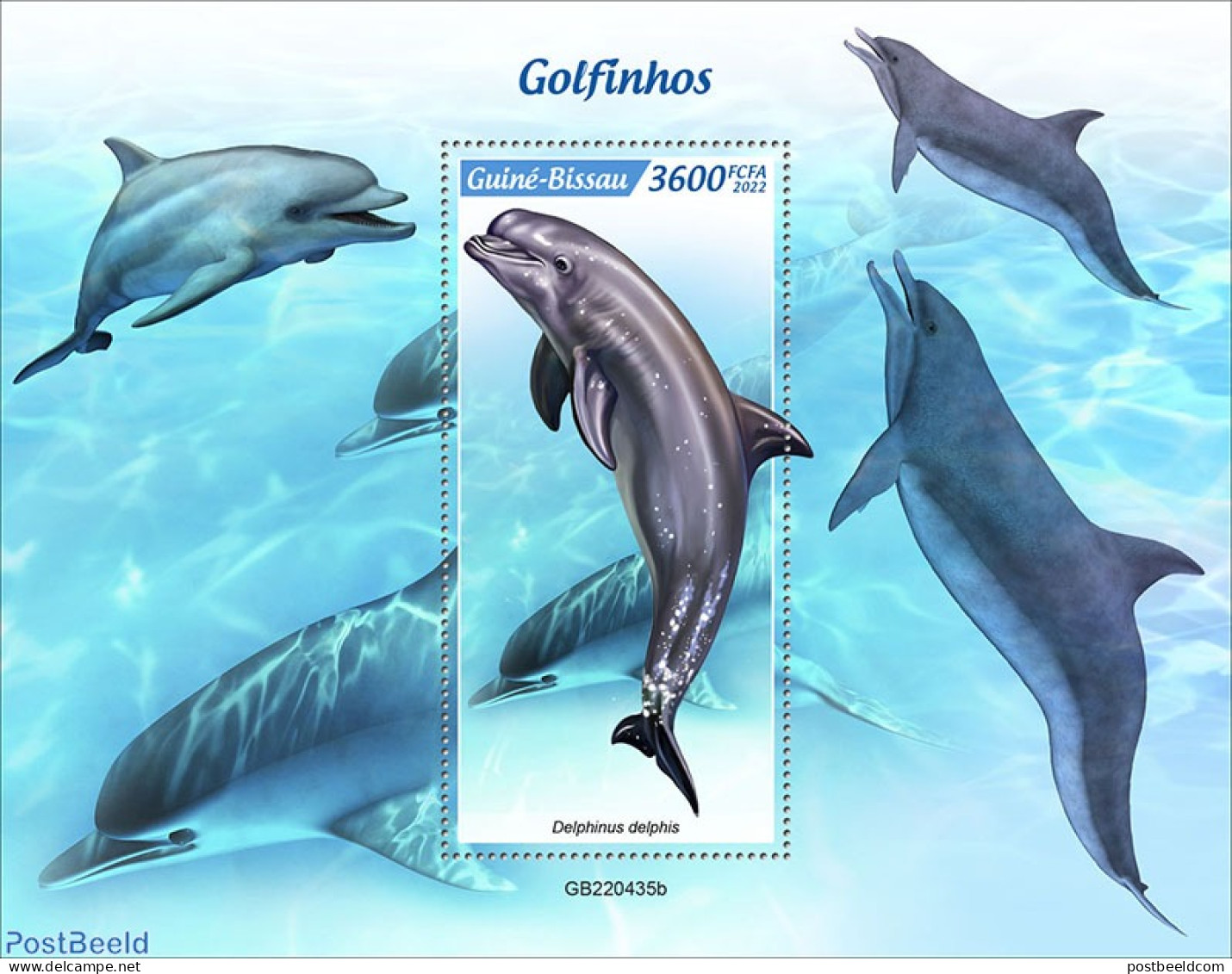 Guinea Bissau 2022 Dolphins, Mint NH, Nature - Sea Mammals - Guinea-Bissau