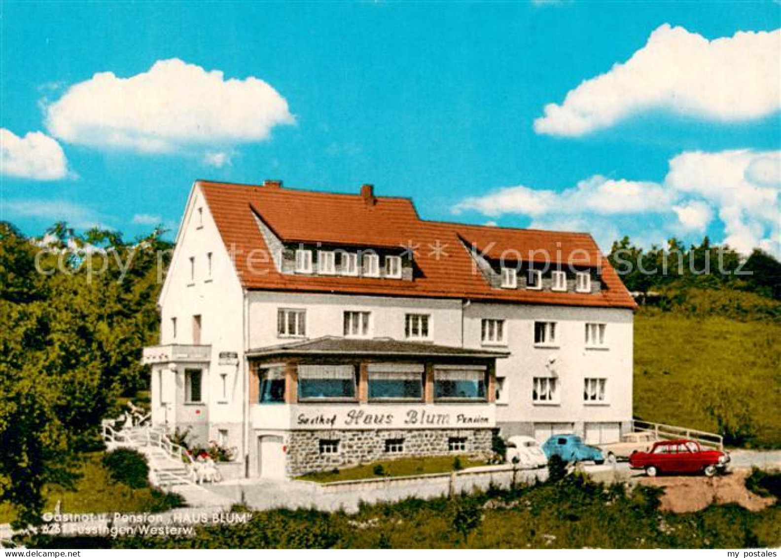 73792978 Waldbrunn Westerwald Gasthof-Pension Georg Blum Aussenansicht Waldbrunn - Other & Unclassified