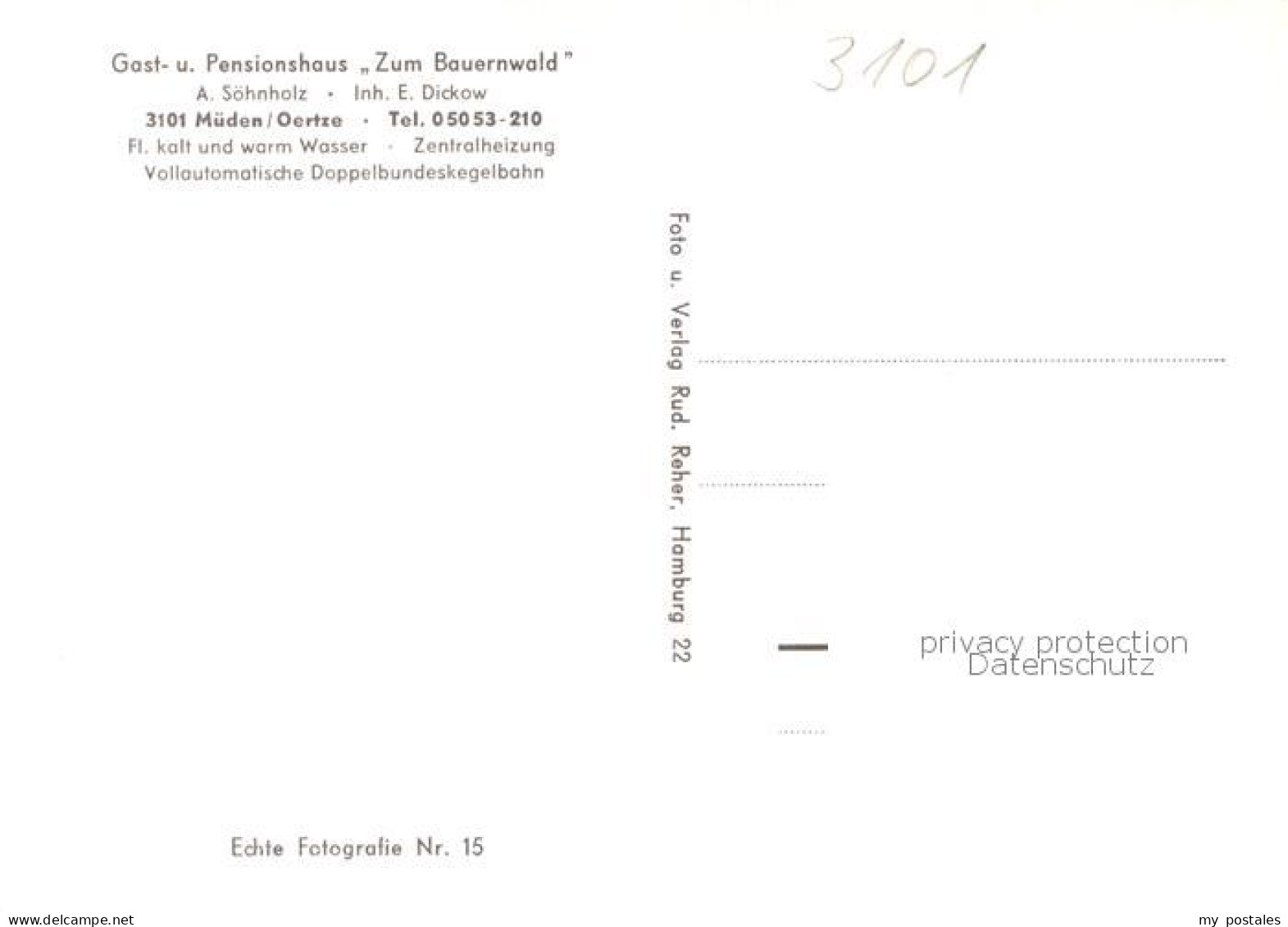 73792976 Mueden Oertze Gast- U. Pensionshaus Zum Bauernwald Teilansichten M. Fis - Autres & Non Classés