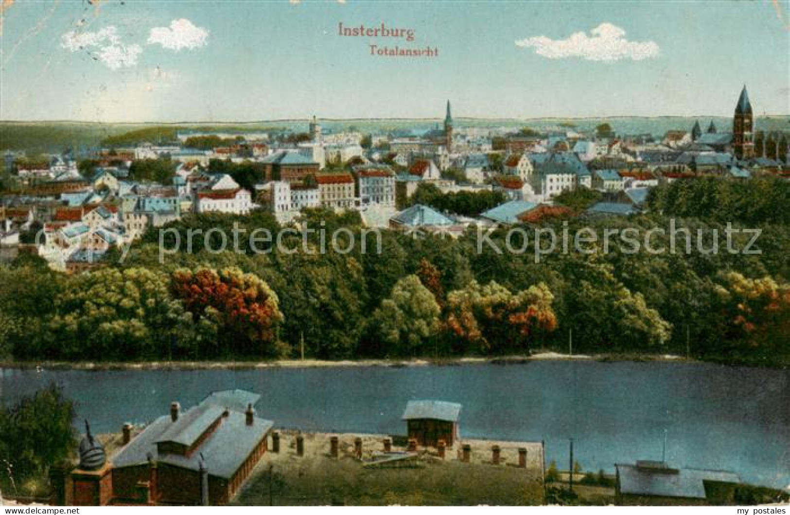 73792972 Insterburg Tschernjachowsk RU Totalansicht Feldpost  - Russland