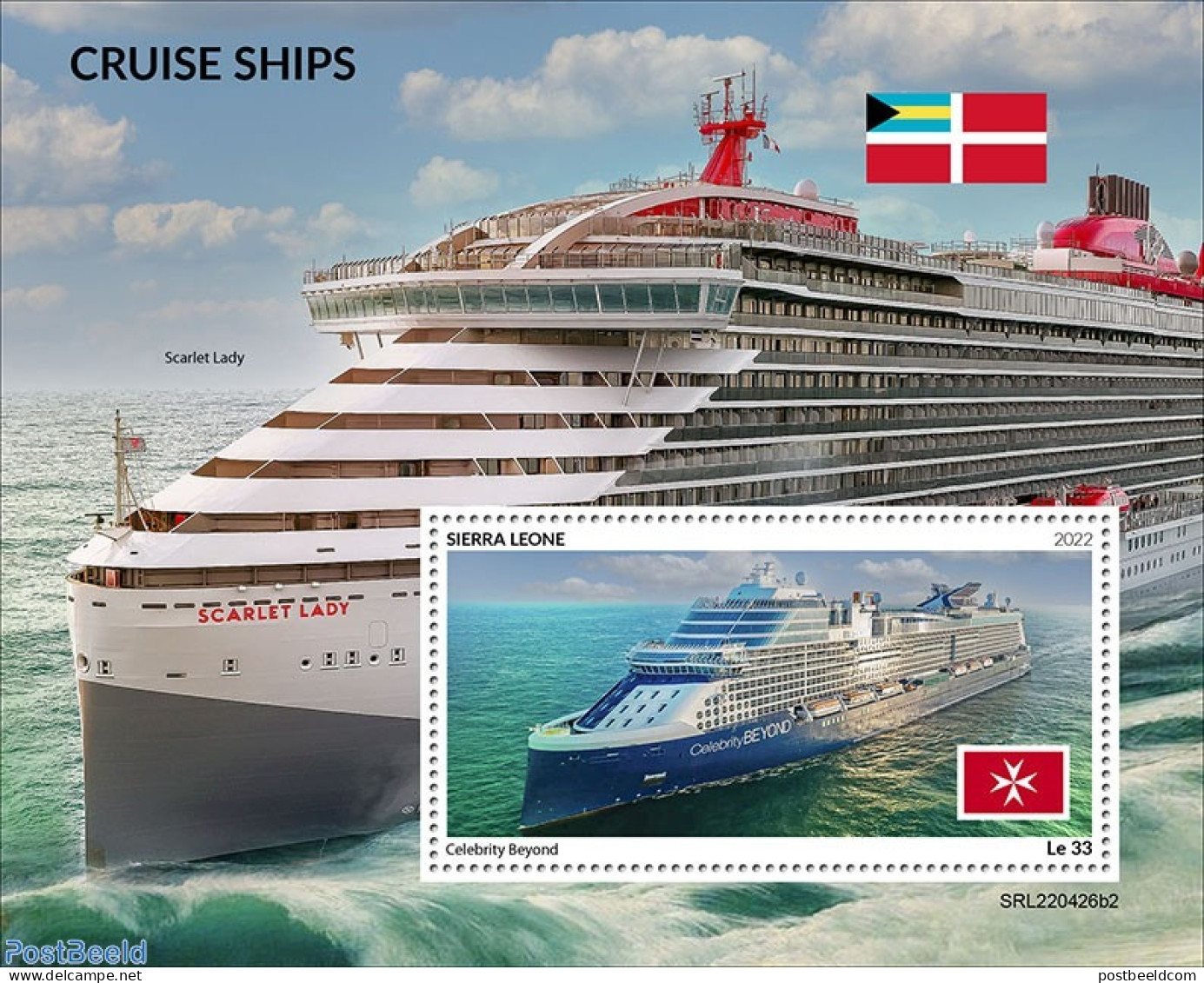 Sierra Leone 2022 Cruise Ships, Mint NH, Transport - Ships And Boats - Bateaux