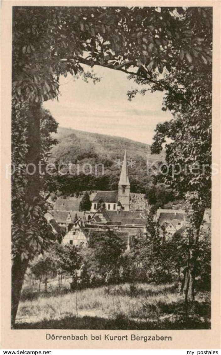 73792962 Doerrenbach Bad Bergzabern Teilansicht M. Kirche  - Bad Bergzabern