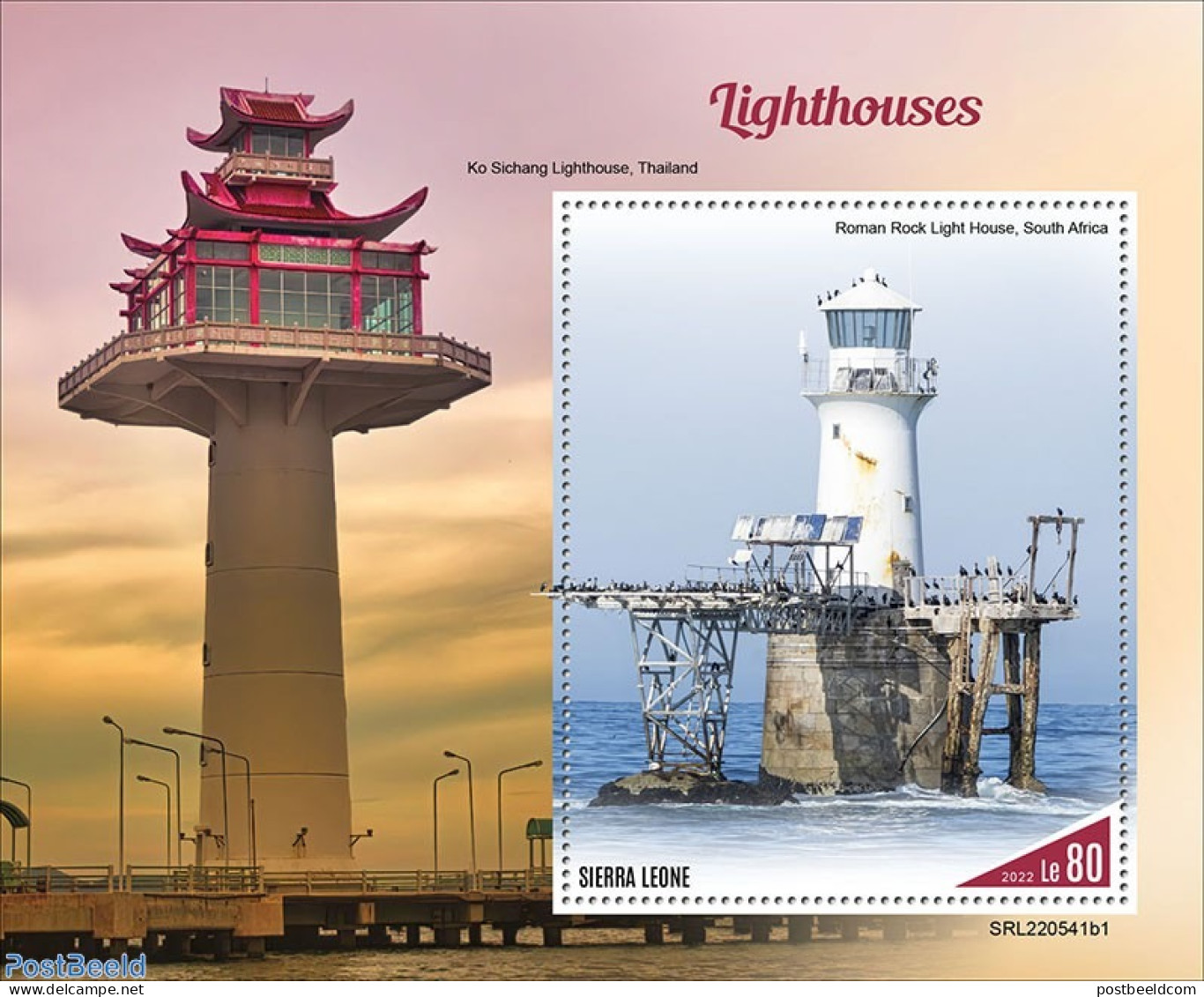 Sierra Leone 2022 Lighthouses, Mint NH, Various - Lighthouses & Safety At Sea - Leuchttürme