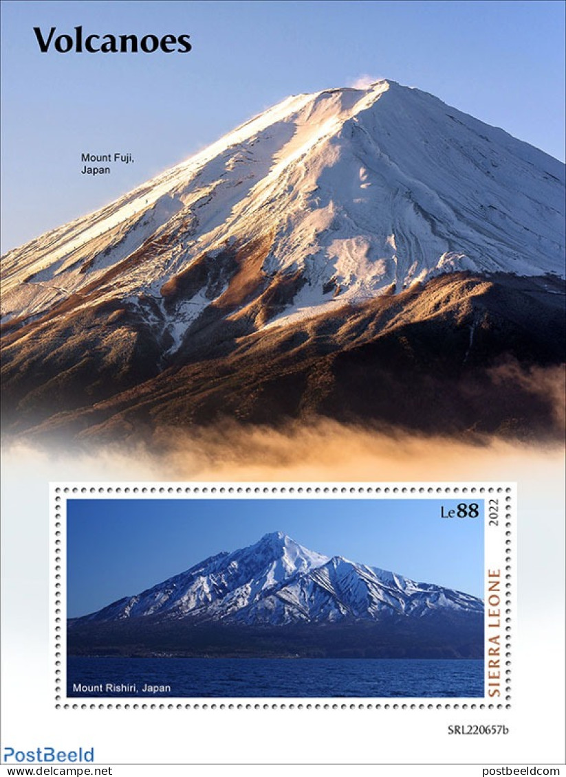 Sierra Leone 2022 Volcanoes, Mint NH, Sport - Mountains & Mountain Climbing - Climbing