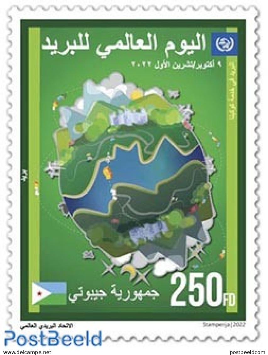 Djibouti 2022 World Post Day, Mint NH, Post - Post