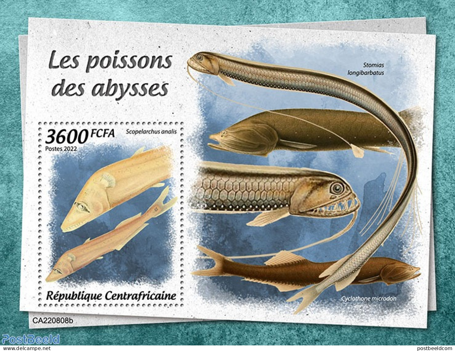 Central Africa 2022 Deep-sea Fishes, Mint NH, Nature - Fish - Fishes