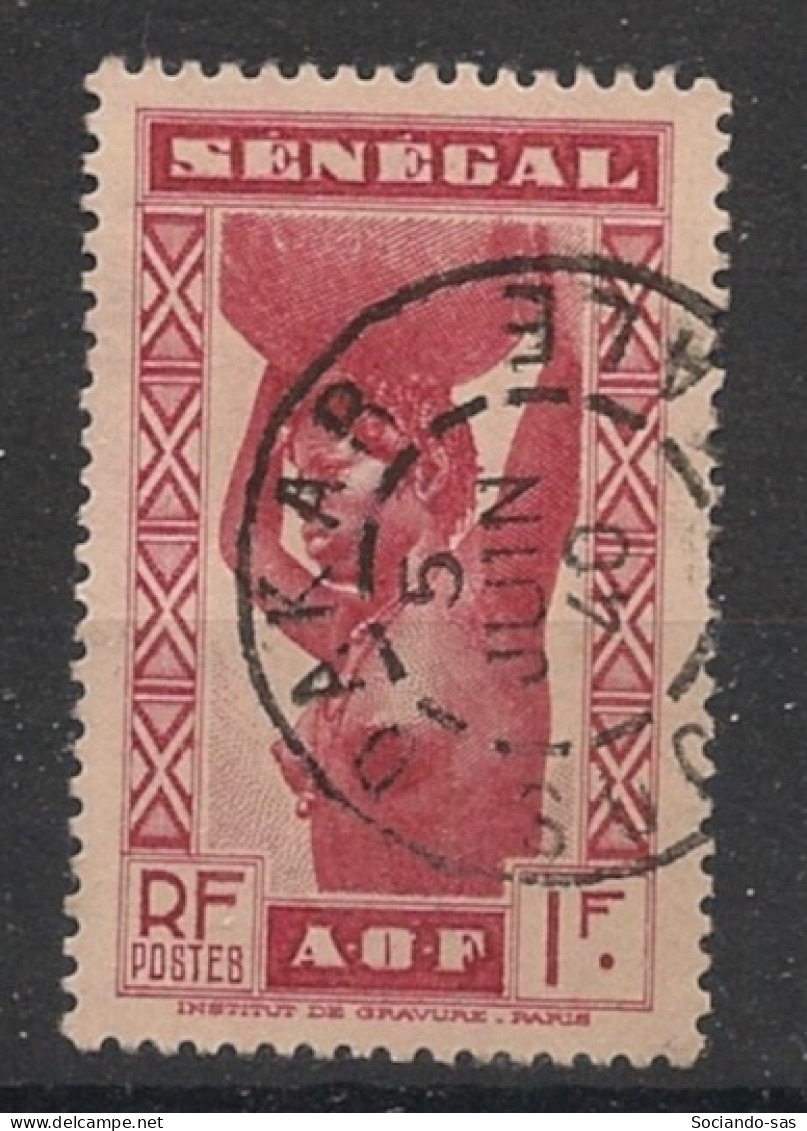 SENEGAL - 1938 - N°YT. 147 - Sénégalaise 1f Carmin - Oblitéré / Used - Used Stamps