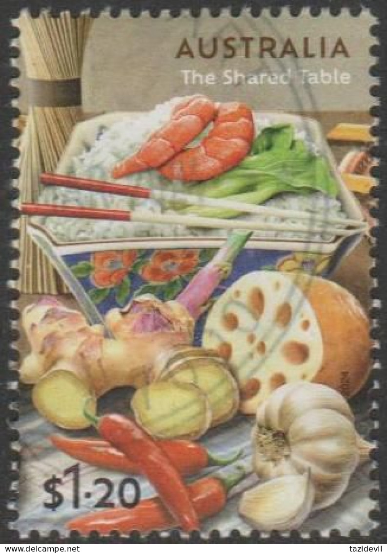 AUSTRALIA - USED 2024 $1.20 The Shared Table - Asian - Used Stamps