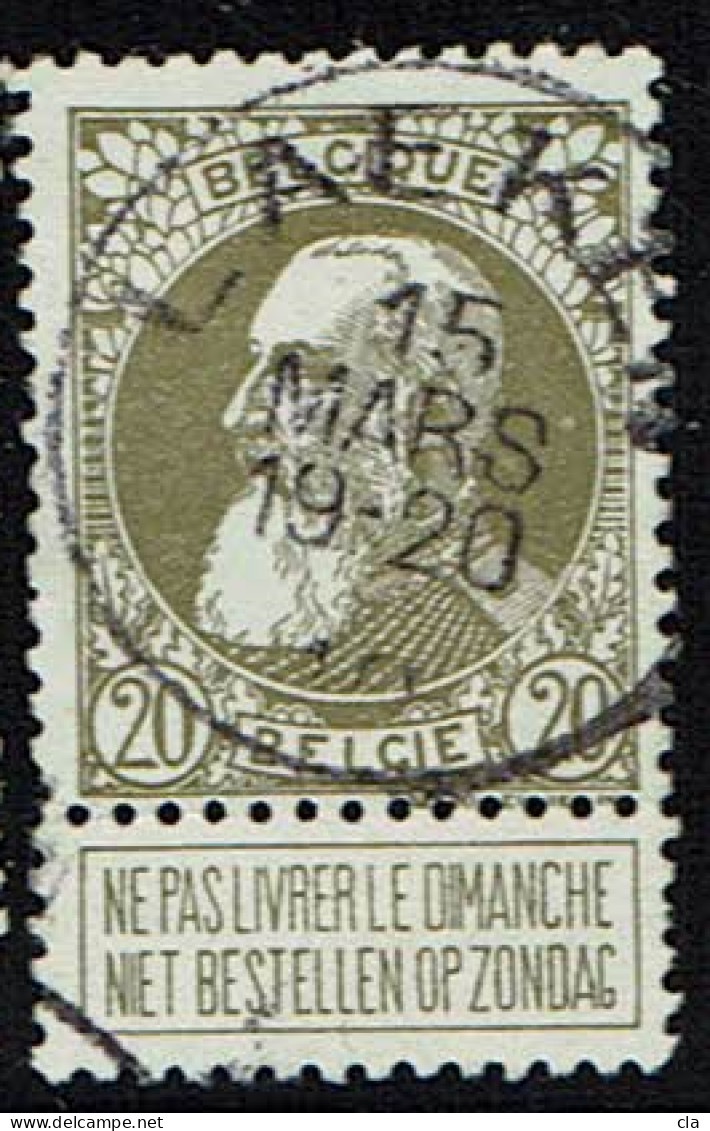 75  Obl  Laeken - 1905 Breiter Bart