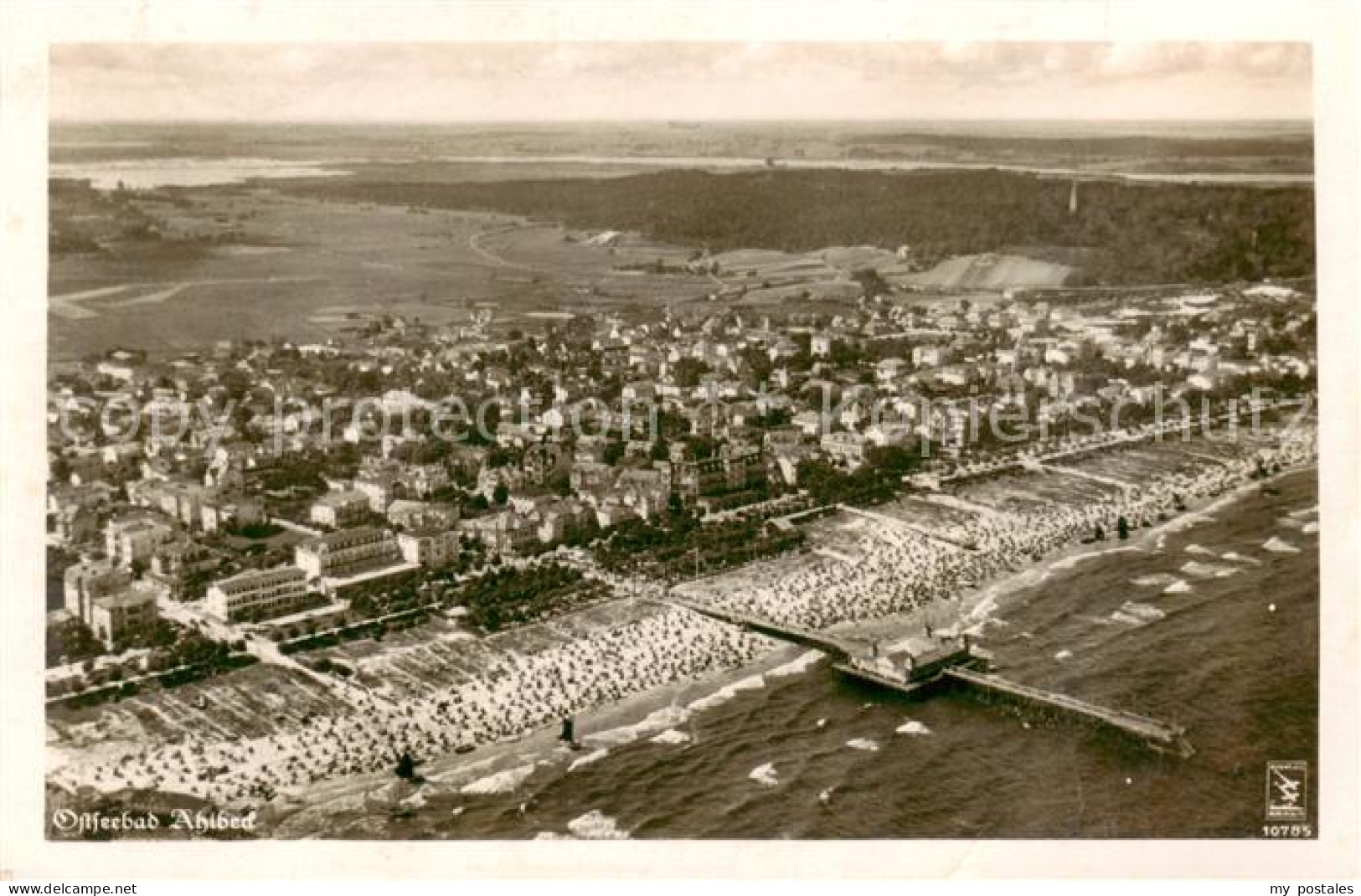 73792863 Ahlbeck Ostseebad Fliegeraufnahme Panorama Strand Ahlbeck Ostseebad - Autres & Non Classés