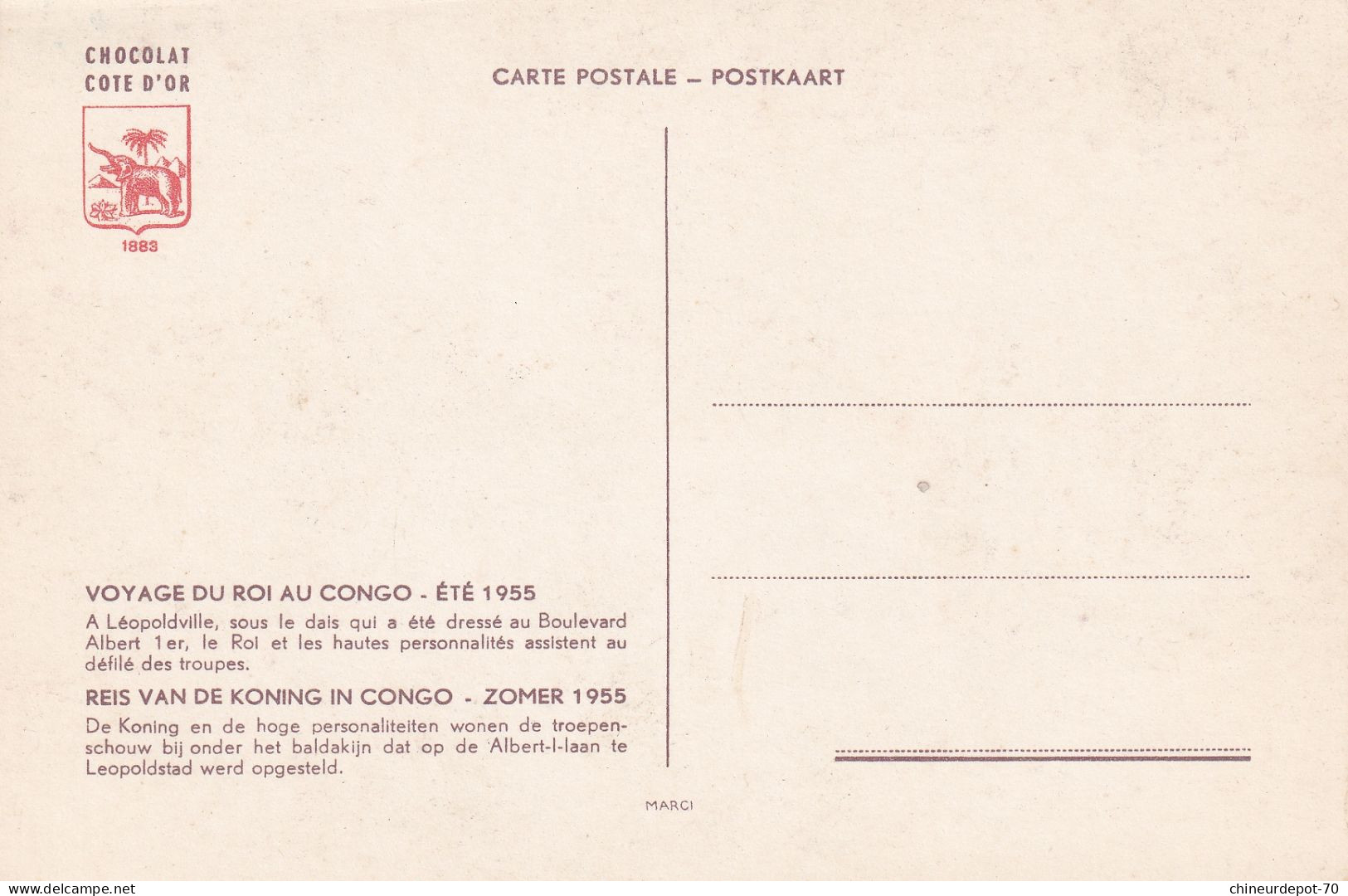 A Léopoldville Sous Le Dais Qui A été Dressé Au Boulevard Albert 1er Le Roi Et Les Hautes Personnalités - Belgisch-Congo