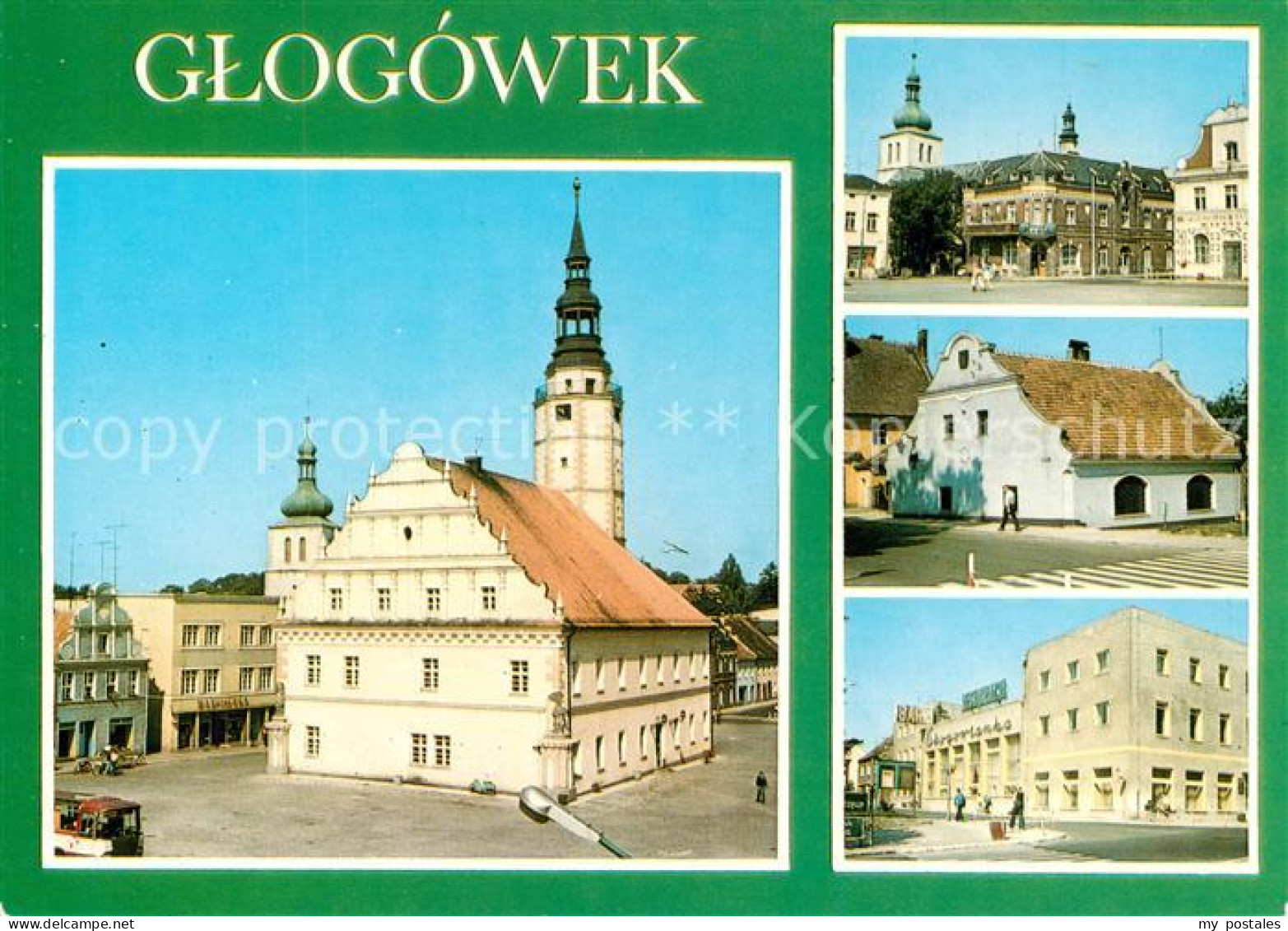 73792847 Glogowek PL Poznorenesansowy Ratusz Przebudowany Fragment Rynku Barokow - Pologne