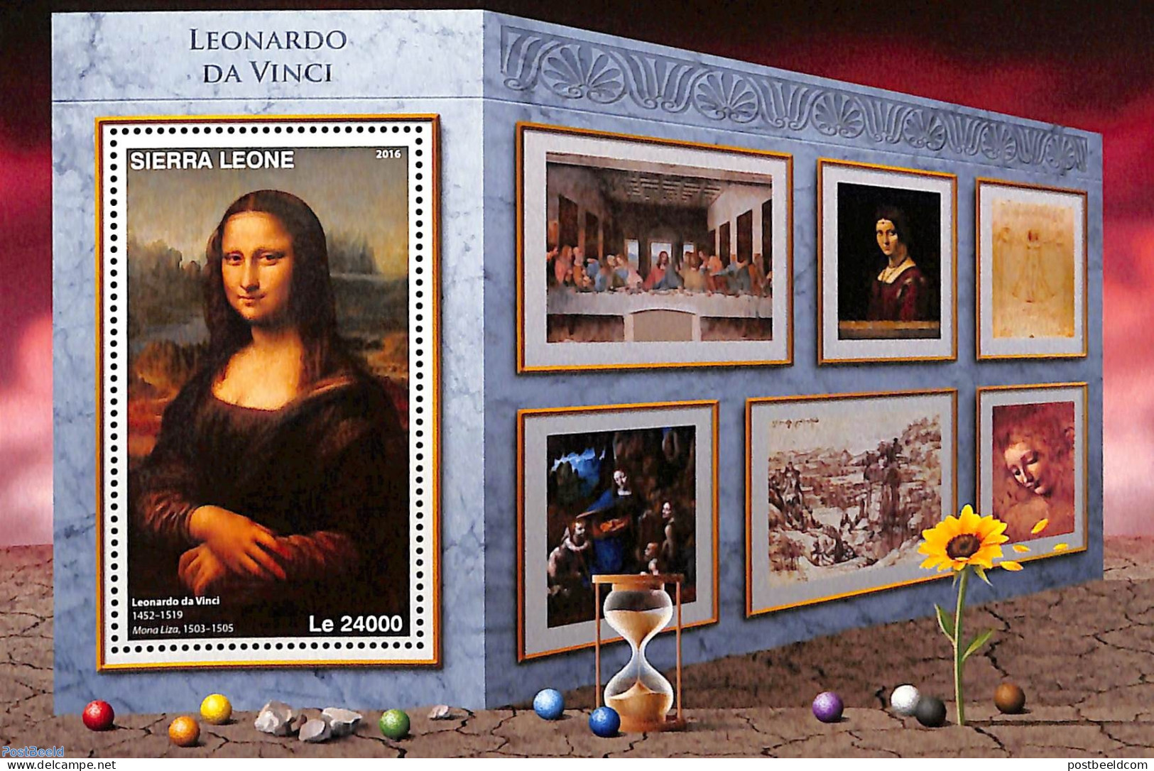 Sierra Leone 2016 Leonardo Da Vinci, Mint NH, Art - Leonardo Da Vinci - Paintings - Otros & Sin Clasificación