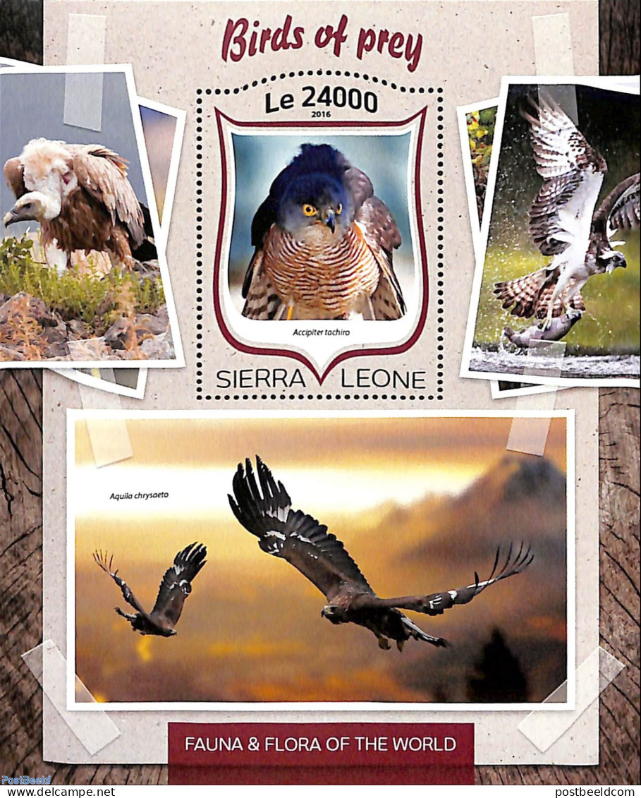 Sierra Leone 2016 Birds Of Prey, Mint NH, Nature - Birds Of Prey - Otros & Sin Clasificación