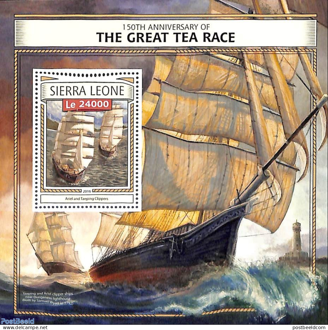Sierra Leone 2016 150th Anniversary Of The Great Tea Race, Mint NH, Transport - Ships And Boats - Barche