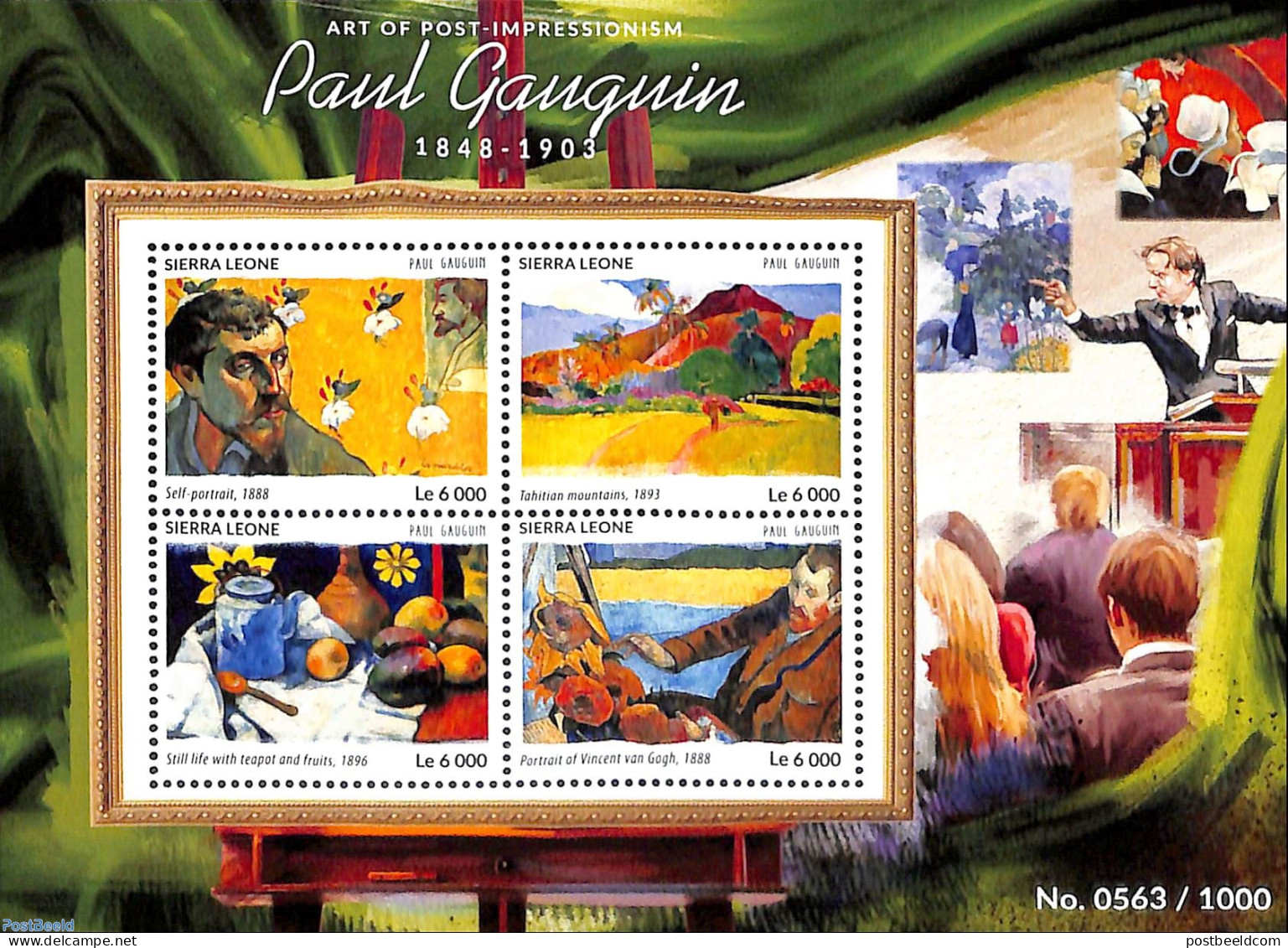 Sierra Leone 2015 Paul Gauguin, Mint NH, Nature - Fruit - Trees & Forests - Art - Paintings - Paul Gauguin - Fruits