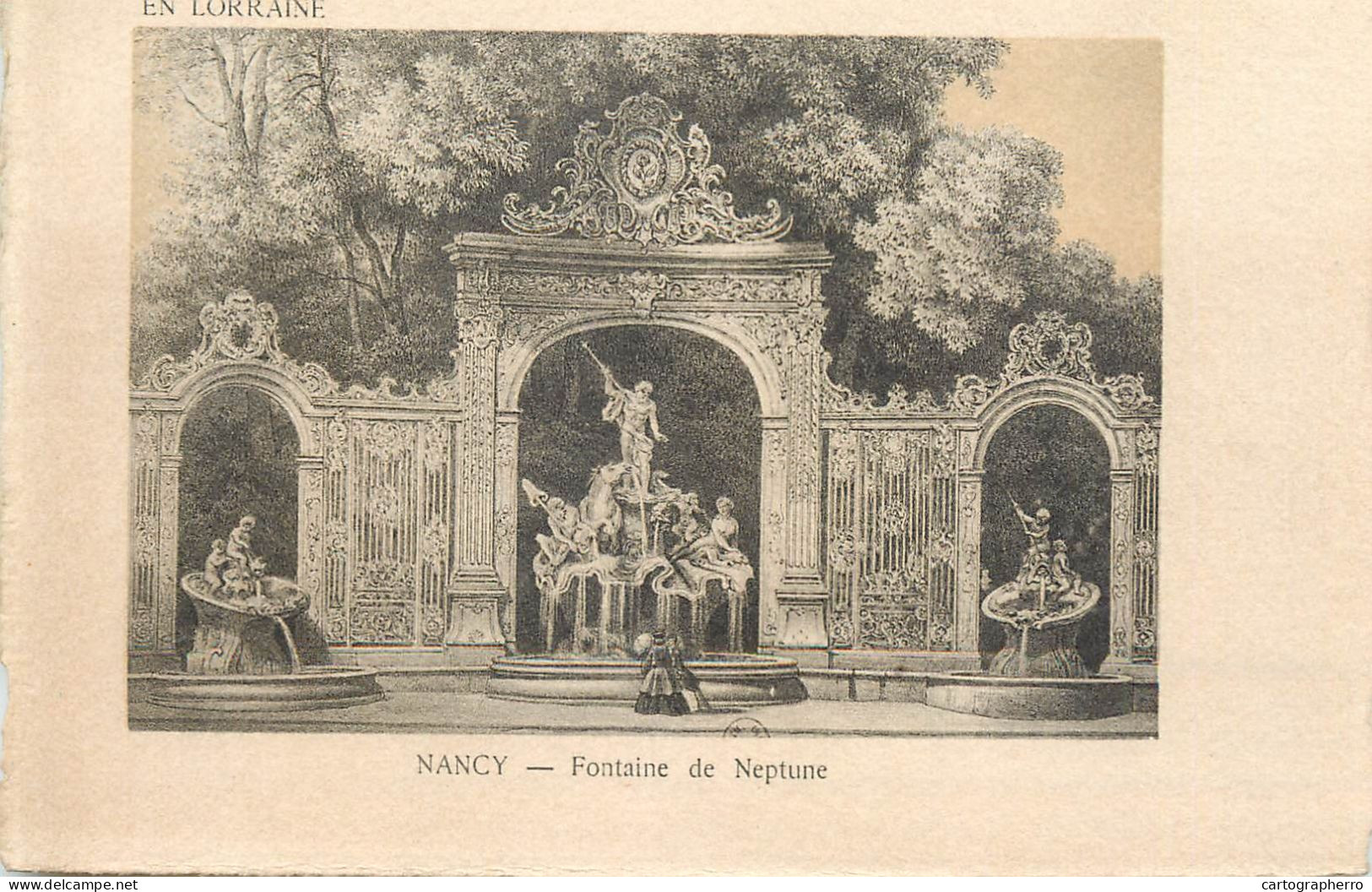 Postcard France Nancy Fontaine De Neptune - Sonstige & Ohne Zuordnung