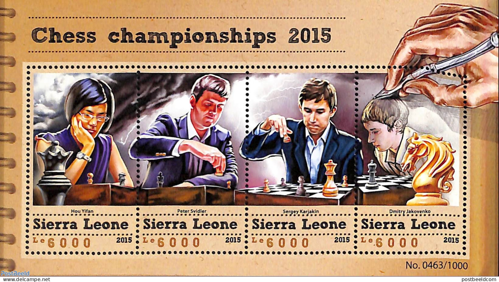 Sierra Leone 2015 Chess Championship 2015, Mint NH, Sport - Chess - Schach