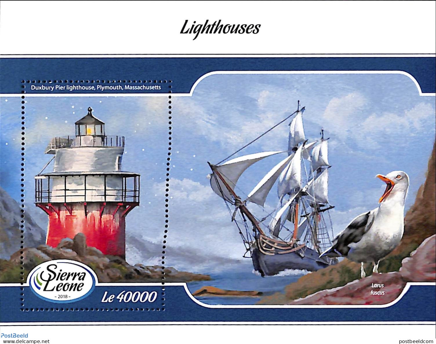 Sierra Leone 2018 Lighthouses, Mint NH, Nature - Transport - Various - Birds - Ships And Boats - Lighthouses & Safety .. - Barche