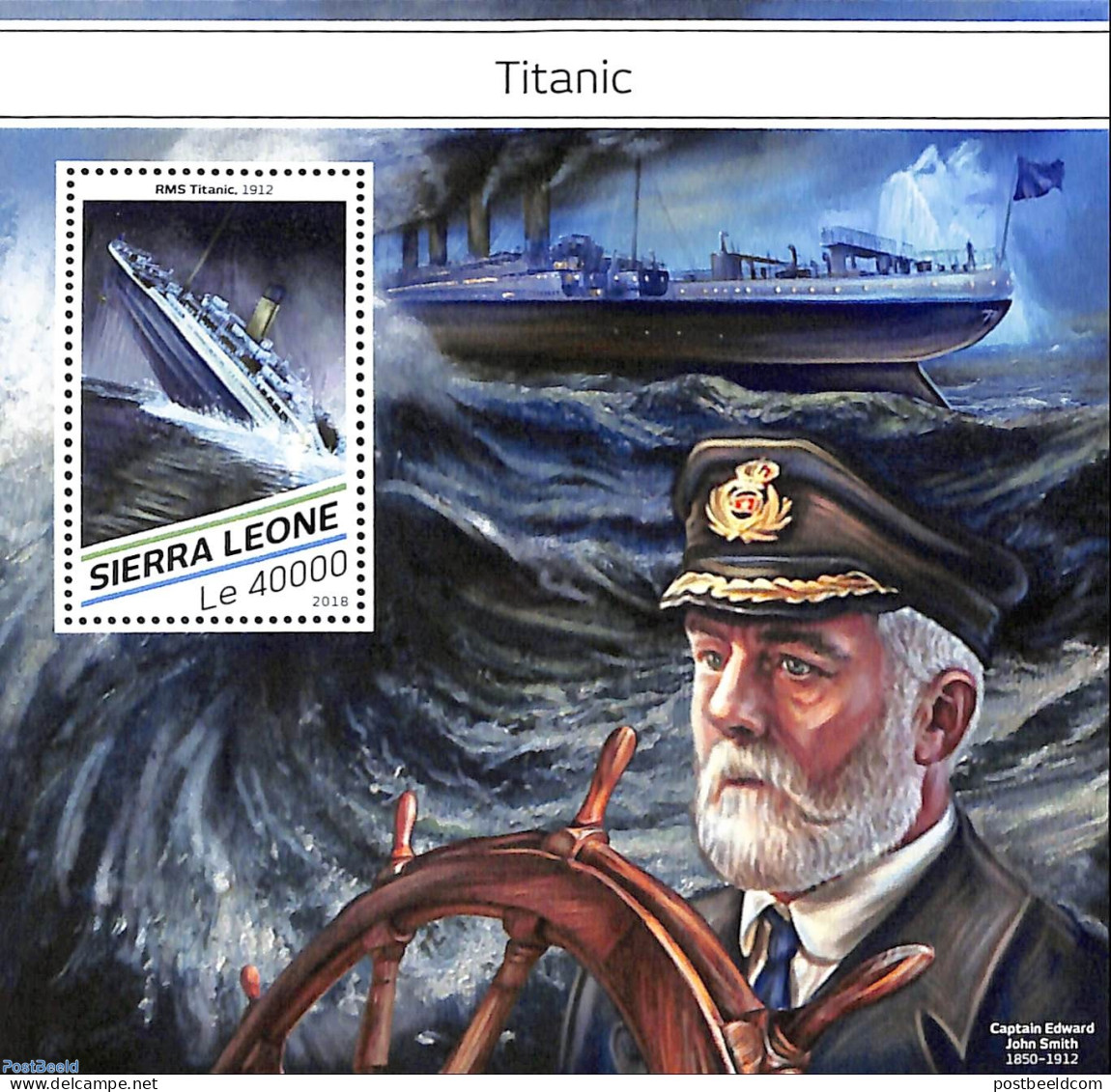 Sierra Leone 2018 Titanic, Mint NH, Transport - Ships And Boats - Titanic - Barche