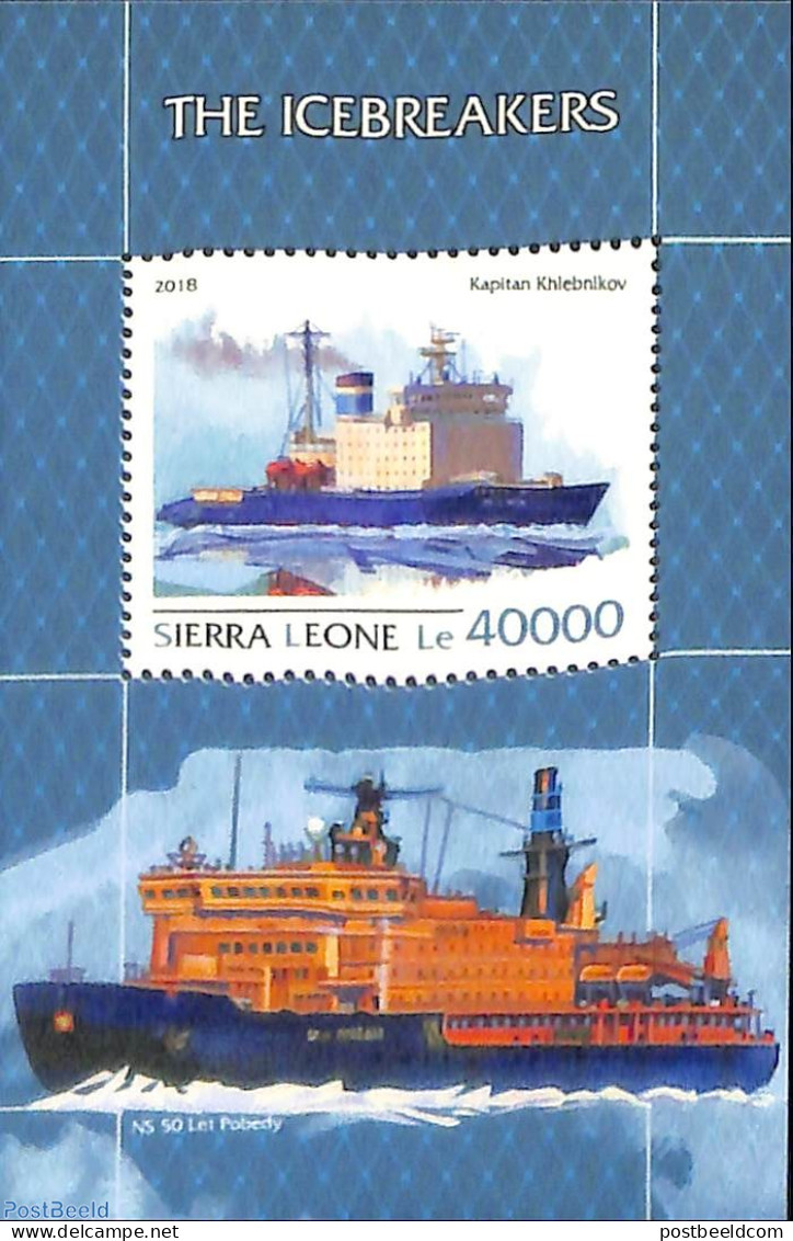 Sierra Leone 2018 The Icebreakers, Mint NH, Transport - Ships And Boats - Barcos