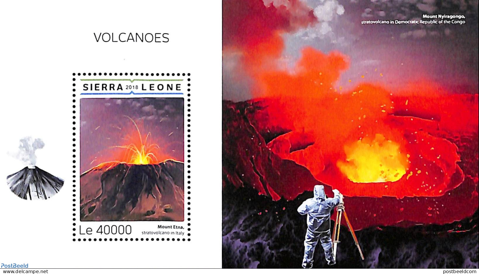 Sierra Leone 2018 Volcanoes, Mint NH, Sport - Mountains & Mountain Climbing - Bergsteigen