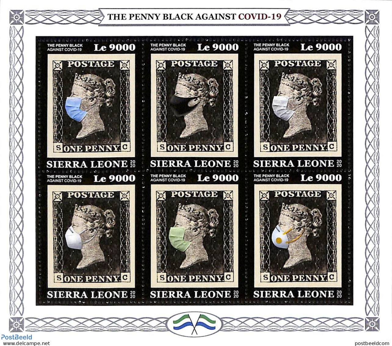Sierra Leone 2020 The Penny Black Against Covid-19, Mint NH, Health - Corona/Covid19 - Corona/Covid19 - Andere & Zonder Classificatie