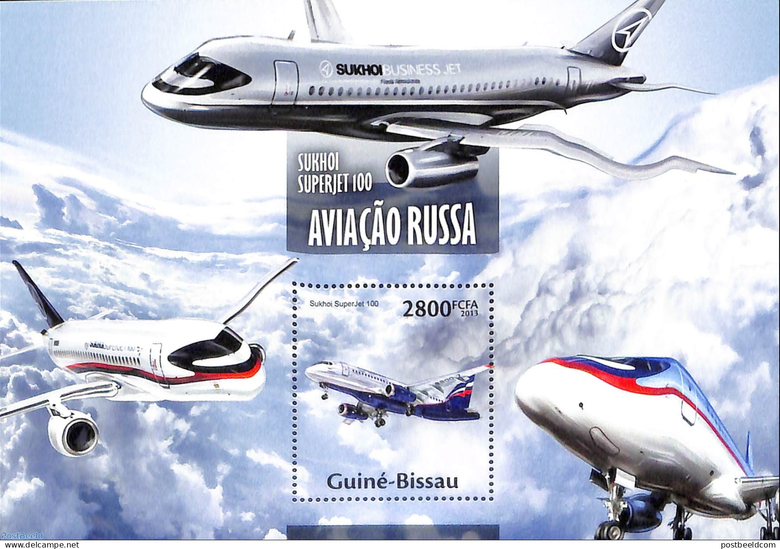 Guinea Bissau 2013 Russian Aviation, Mint NH, Transport - Aircraft & Aviation - Avions