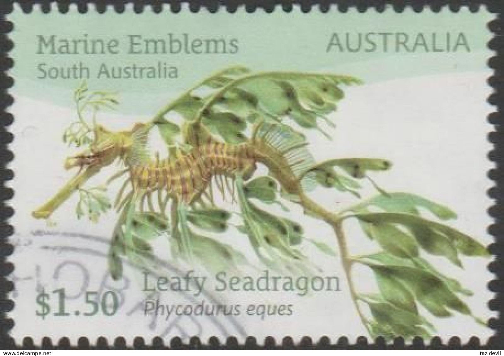 AUSTRALIA - USED 2024 $1.50 Marine Emblems - Leafy Seadragon, South Australia - Used Stamps