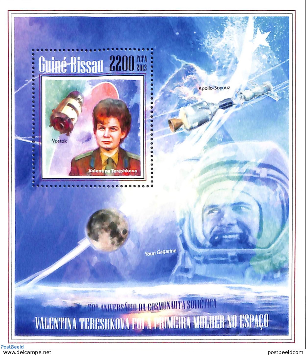 Guinea Bissau 2013 Valentina Tereshkova, Mint NH, Transport - Space Exploration - Guinea-Bissau