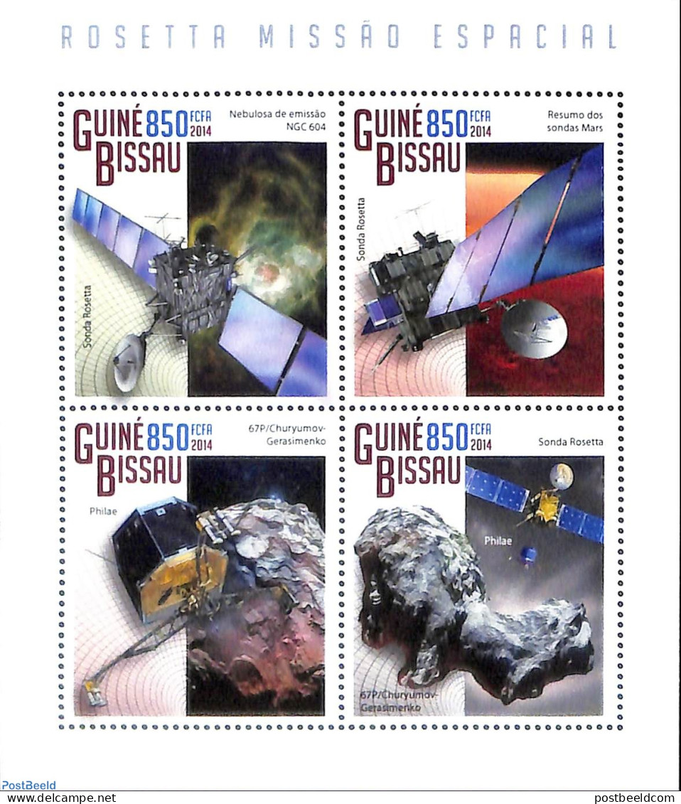 Guinea Bissau 2014 Rosetta Space Mission, Mint NH, Transport - Space Exploration - Guinée-Bissau