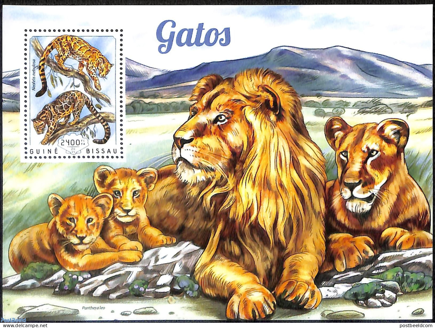 Guinea Bissau 2014 Big Cats, Mint NH, Nature - Cat Family - Guinée-Bissau